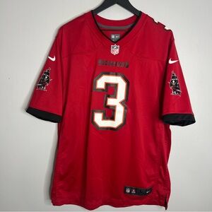 Tampa Bay Buccaneers Jameis Winston Jersey Mens Large Red Nike NFL